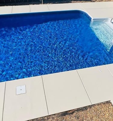 a pool with a pool and a swimming pool