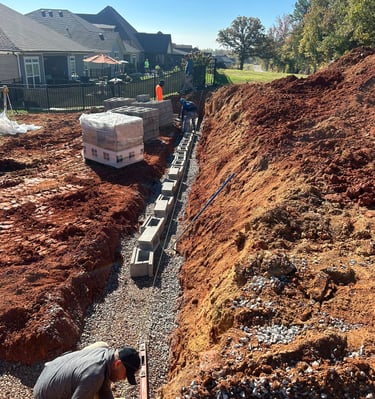 a man is working on a construction site
