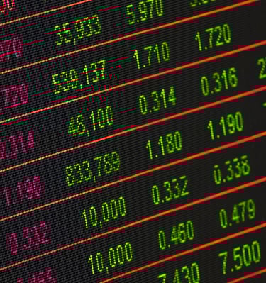 stock market investment numbers represent blog post about gold ira role in volatile markets