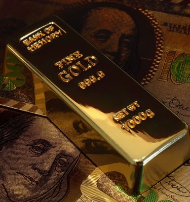 medium gold bar for investing