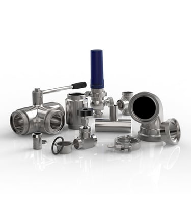 CSF Inox Fittings - Made in Italy - Hygienic Pump Components - Distributed by MA Jinnah Trading LLC Middle East