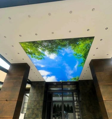 licht - foto-motivdecken im aussenbereich mit motiv