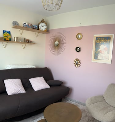 Chambre d'amis rose