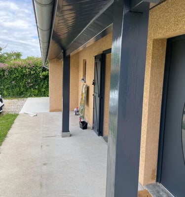 Peinture extérieure sur bois