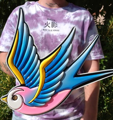 Hirondelle Sculptée