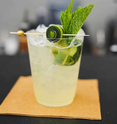 Ginny Hendricks cocktail served at graduation party