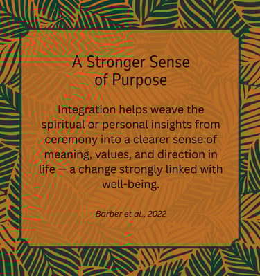 Integration: A stronger sense of purpose