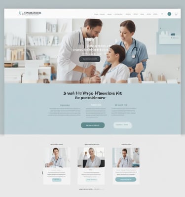 A sleek design for a medical clinic website.