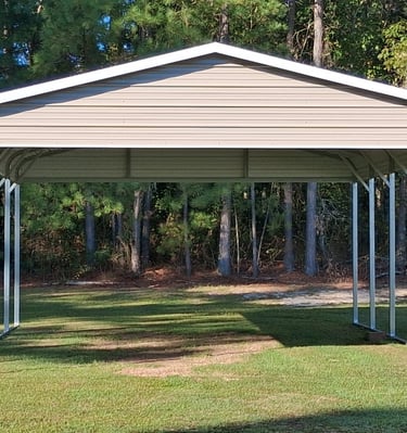 B-Frame Carport sold by Pine View Buildings of Moore County