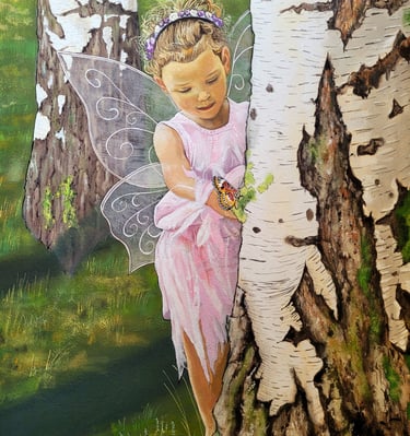 Álvaro Fernández Sáez Wandmalerei Birkenwald