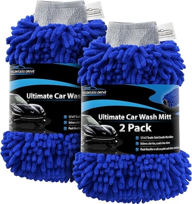 Relentless Car Wash Mitts - Rosie Dazzlers Mobile Auto Detailing
