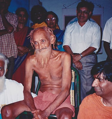 Sri Amritananda and his Guru Gurugaru