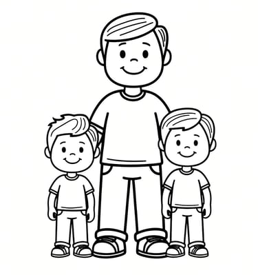 father pages for coloring