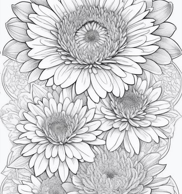 flowers pages for coloring