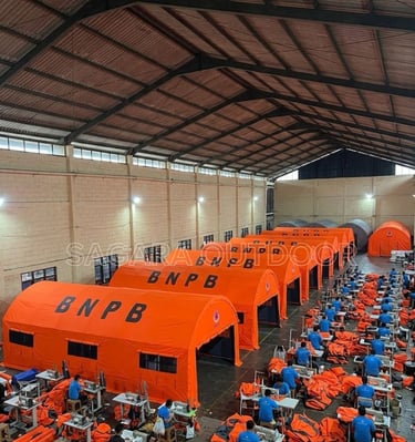 tenda pengungsi BNPB