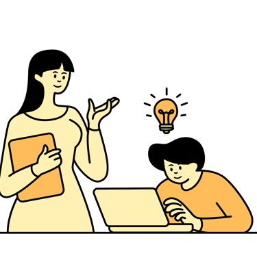 illustration of two people discussing energy