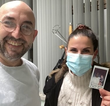 a man and woman in masks and masks on their faces