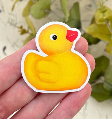 Rubber duck vinyl sticker