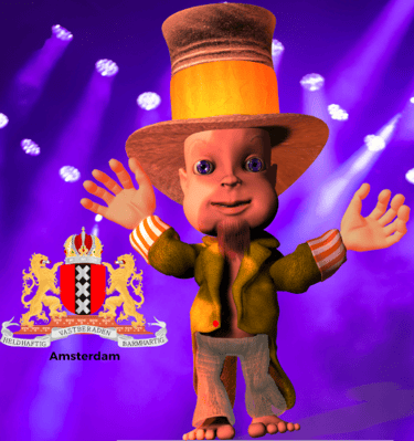 a cartoon character dressed in a top hat