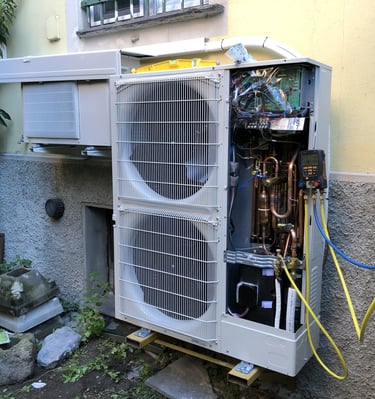 riparazione macchina esterna Mitsubishi Electric 6 attacchi