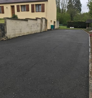 parking en gratté de route