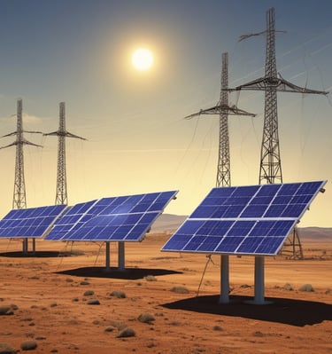 Sunlight Engenharia team discussing project plans outdoors near solar panels.