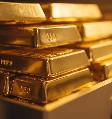 gold bars in a safe for retirement