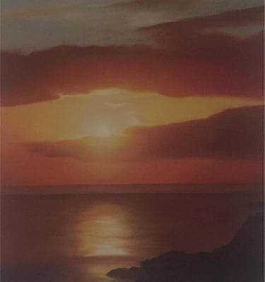 Sunburst Oil Painting by Helen Hughes