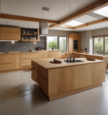 Workshop scene showing skilled hands shaping a wooden door frame with traditional tools.