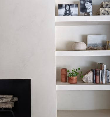 fireplace and built in