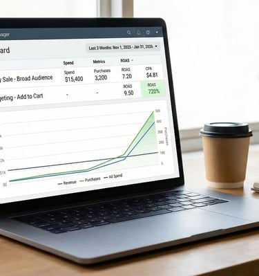 Meta Campaign performance over 3 months