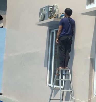 Lestari Teknik melayani service AC panggilan, cuci AC, tambah dan isi freon sukaraja bogor