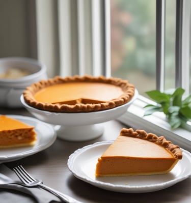 A warm apple pie fresh from the oven with a flaky, golden crust.