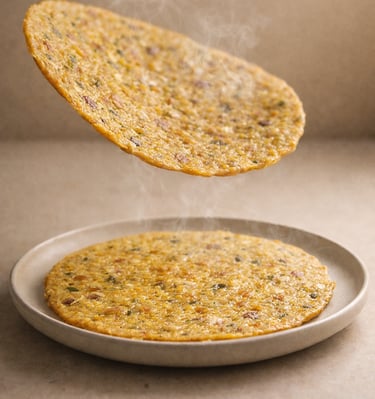 aarog green lentil chilla