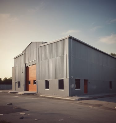 Street-level perspective of a vibrant retail shoplot featuring contemporary architecture.