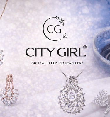 City Girl Jewellery - City Gold Jewellery -18Carat Gold Plated Bridal Wear Party Wear Daily Wear