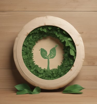 Close-up of recyclable corrugated box material stacked neatly in the factory.