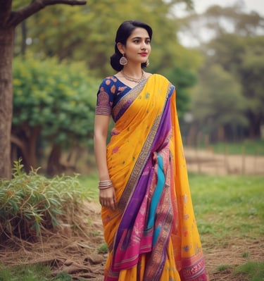 Tailored women's suit laid out on a wooden table with measuring tape and scissors nearby.