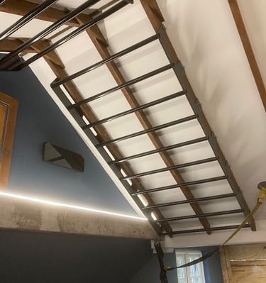 custom made gym equipment, pull up monkey bar