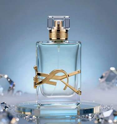 Elegant display of ds aroma’s traditional attar bottles with subtle floating animations and dark theme.