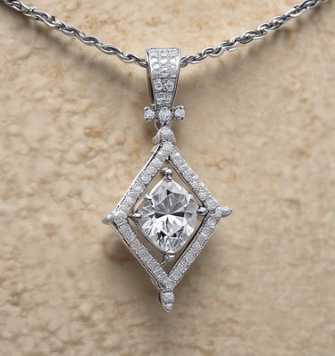 Traditional gold pendant with intricate patterns and a warm glow.