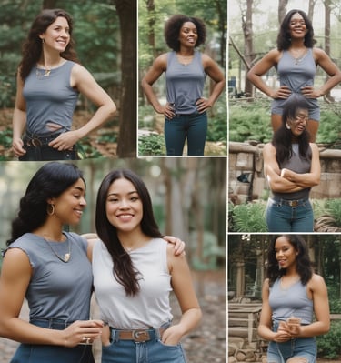 A vibrant flat lay of digital devices displaying the prayer journals and ebooks.