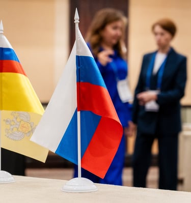 Namibian and Russian Flag