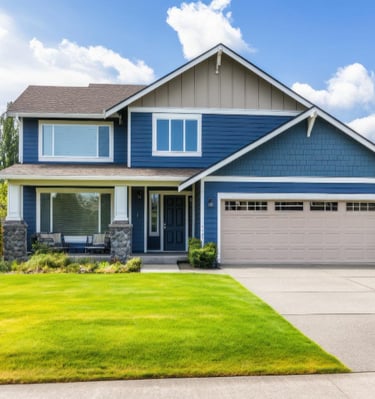 Professional house painters in Auckland working on residential property