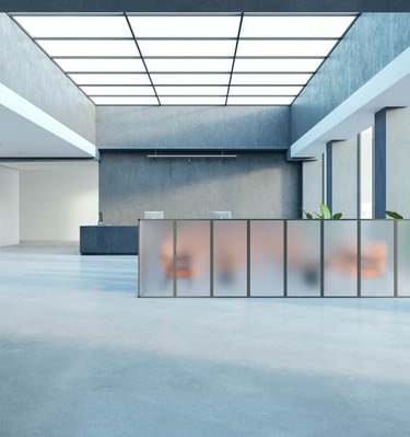 Professional house painters in Auckland working on commercial property