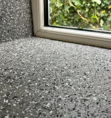 mist cast spray granite  grey  