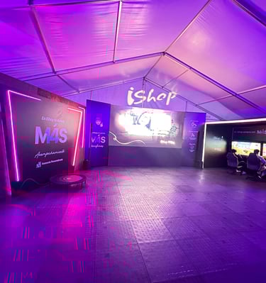 Pantalla LED en lanzamiento de marca en Bogotá