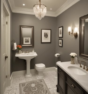 Inspector examining the foundation of a suburban home in Olympia Fields.