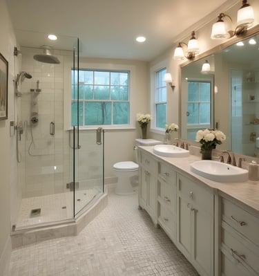 Interior shot showing an inspector checking electrical panels in a Chicago home.