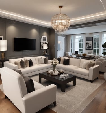 Wide-angle view of a home exterior with an inspector assessing siding condition.